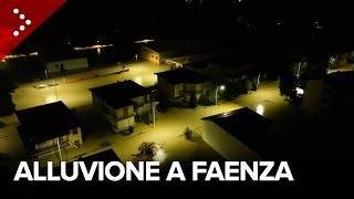 La tempesta Boris colpisce la Romagna alluvione a Faenza video dal drone nella notte [upl. by Hetti]