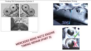 Mercedes Benz M272 Engine Timing Repair PART 3 Valvetrain Exposure Balance Shaft Timing Chain [upl. by Milt]