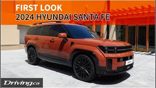 2024 Hyundai Santa Fe  First Look  Drivingca [upl. by Ramedlaw]