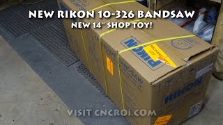 New Rikon 10326 Bandsaw Flexible 14quot Shop Toy [upl. by Ranilopa]