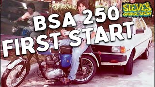 BSA Motorcycle Startup after 30 years [upl. by Anivlem945]