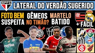 SEGÓVIA NO VERDÃO SP LATERAL RIVAL SUGERIDO IRMÃOS ROMERO REFORÇOS EM GALO ZÊRO E VASCO FLA E [upl. by Zeret]