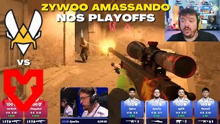 VITALITY vs MOUZ Jogo Completo Playoffs BLAST Premier World Final 2024 [upl. by Nahshon]