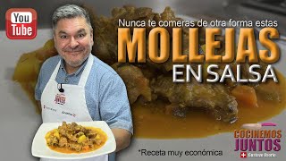 como hacer quotMOLLEJAS DE POLLO EN SALSAquot  muy fácil [upl. by Rafaellle]