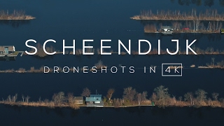 Loosdrechtse Plassen Scheendijk in 4K  Drone video [upl. by Silverstein]