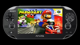 PlayStation Vita  Mario Kart 64 on N64 Gameplay [upl. by Elohcin]