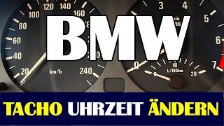 BMW UHR einstellen E46 ✔TACHO UHRZEIT einstellen✔ setting the Clock on E46 [upl. by Yttisahc]