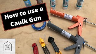 How to use a CAULK GUN [upl. by Alfi317]