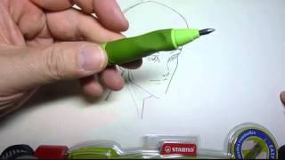 Stabilo Easy Ergo 315 and Lamy Scribble leadholders demo [upl. by Llemhar]