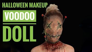 VOODOO DOLL  HALLOWEEN MAKEUP LOOK [upl. by Denver]