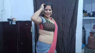 Ultra low waist Saree vlog new  Ultra low waist Saree draping vlog [upl. by Siwel]