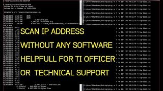 How to scan all ip address in your LAN without any software [upl. by Aicaca]