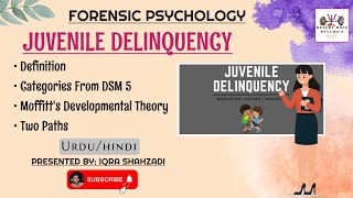 Juvenile Delinquency in Urdu amp Hindi  Moffitts Developmental Theory  Forensic Psychology [upl. by Nho49]