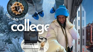 ❄️🎧📘 5AM college week in the life at Harvard [upl. by Minny]