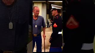 Marine Surprises His Marine Grandfather on His Birthday ❤️🎂 [upl. by Uund]