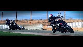 KTM 990 SD versus 1290 SDR at Cartagena Spain Feb 2015 with No Limits Fast group [upl. by Adnawot]