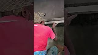 Loft Plastering with Cement Mix shorts plastering loft cement ceiling [upl. by Codie417]