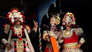 Yakshagana  Mahakali Magadhendra  5  SiddakattePermude Maathugarike  1 [upl. by Doowrehs]