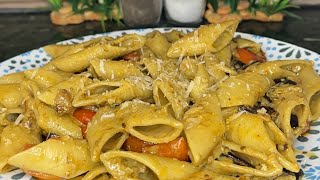 Pasta con melanzane e salsa di basilico 🌿 [upl. by Yvonne301]