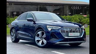 Approved Used Audi etron Sportback S line 55 quattro 30000 kW  Blackburn Audi [upl. by Benson847]