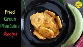 How to make Fried Pressed Green Plantains Recipe  Jamaican Style Quick amp Easy Tips [upl. by Anifur]