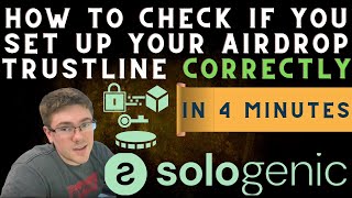 How to see if you set up your Sologenic trustline correctly for SOLO Airdrop  Deleted YT Comments [upl. by Nitnert539]