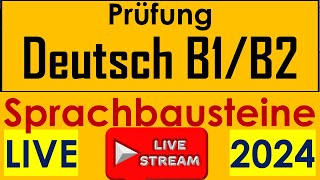 B1B2 Sprachbausteine  telc B2  DTB B2  B2 Grammatik  Live am 14052024 [upl. by Danielson]