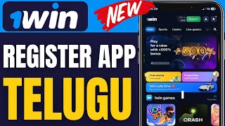 How To Register 1win App In Telugu 2024 [upl. by Aciraj23]