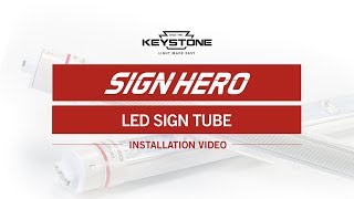 How to Install Sign Hero LED Sign Tube [upl. by Cykana]