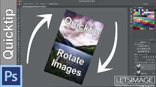 Photoshop Quick Tip How to Rotate a Selection or an Image  Photoshop Tutorial [upl. by Eidnahs]