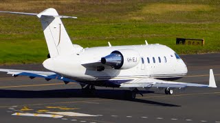 Bombardier Challenger 650 Takeoff from Sydney  J Group Aviation [upl. by Lonne115]