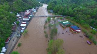 Marshall NC flooding Blennerhassett Island April 19 2019 clip11 [upl. by Eniamzaj853]