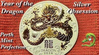 2024 1 Year of the Dragon 1oz Silver coin Perth Mint [upl. by Ada]