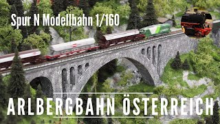 Spur N Modellbahn Arlbergbahn  spurnat [upl. by Mahda]