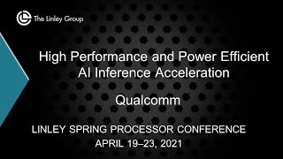 Qualcomm High Performance and Power Efficient AI Inference Acceleration [upl. by Tiena]