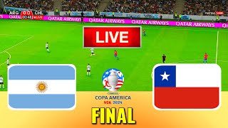 ARGENTINA vs CHILE  Copa America 2024 Final  Full Match All Goals  Live Football Match [upl. by Cirderf]