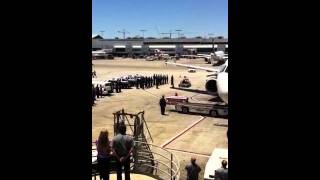 LAX Arrival of Fallen Soldier [upl. by Duquette]