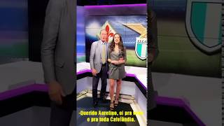 Giorgio Micheletti e Greta Beccaglia apres do programa Atuttogol na Itália saúdam Aurelino [upl. by Pincas]