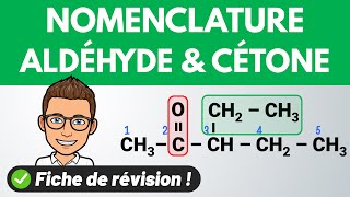 Nomenclature des ALDÉHYDES et des CÉTONES ✅ Chimie organique [upl. by Hallock]