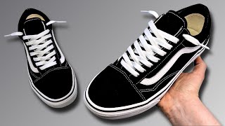 HOW TO LACE VANS OLD SKOOLS BEST WAY [upl. by Rae]