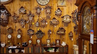 Champs Clock Shop at 4PM Chimes of 1000 Clocks Event [upl. by Peadar]