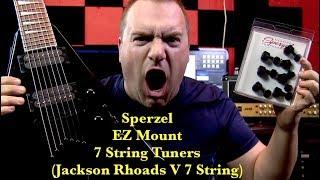 Sperzel 7 String EZ Lock Tuners for Rhoads 7 String V [upl. by Aiekal]