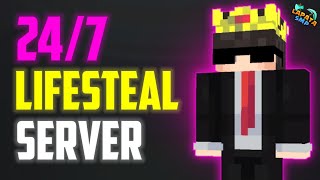 Best cracked public Lifesteal smp server for Minecraft mcpe and java  free to join 247 online [upl. by Naihr633]