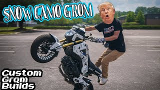 Tylers Snow Camo Grom  Custom Grom Builds [upl. by Anhsirk150]