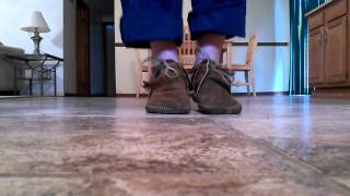 Minnetonka ankle moccasins well worn [upl. by Langelo108]