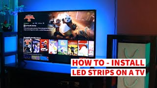 TV LED Strip Installation Guide How to [upl. by Clarine330]