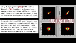 Group Delay Dispersion GDD and Third Order Dispersion TOD in Ultrashort Laser Pulses [upl. by Ajak107]