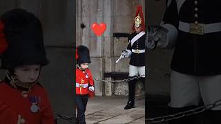 Guard reacts with kindness ❤️ horse royalguards kingsguard [upl. by Horacio]