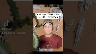 Hurricane FLOODS Theme Park underwater 😳 [upl. by Constantine]