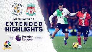 Luton Town v Liverpool  PREMIER LEAGUE HIGHLIGHTS  1152023  NBC Sports [upl. by Lyrret64]